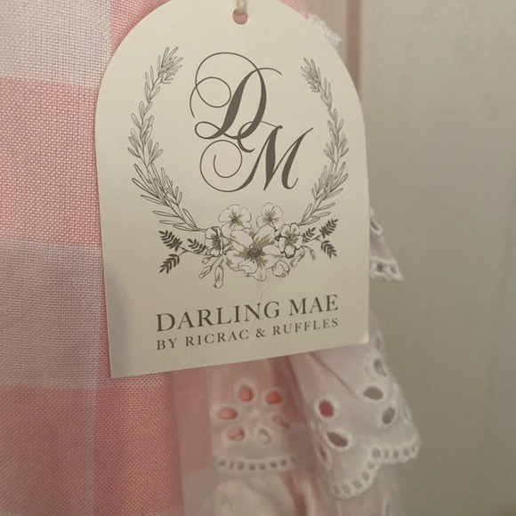 NWT Darling Mae Gingham Ruffle Butt Bubble Romper - Picture 6 of 8